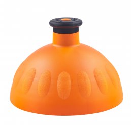 Zdravá lahev Víčko oranžové zátka černá