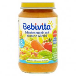 Bebivita Těstoviny se šunkou a zeleninovou směsí 220 g