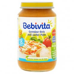 Bebivita Zelenina - rýže s krůtím masem 220 g