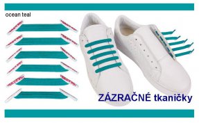 Zázračné Tkaničky U-Lace 6 ks zelenomodrá