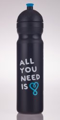 Zdravá lahev 1,0 l UAX All you need - černá